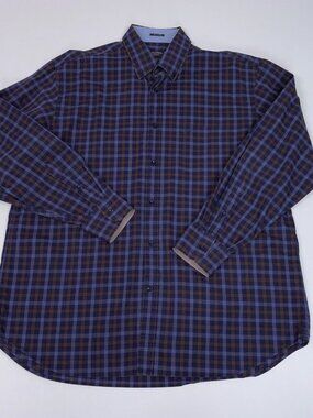PAUL & SHARK men's long-sleeved plaid shirt XL